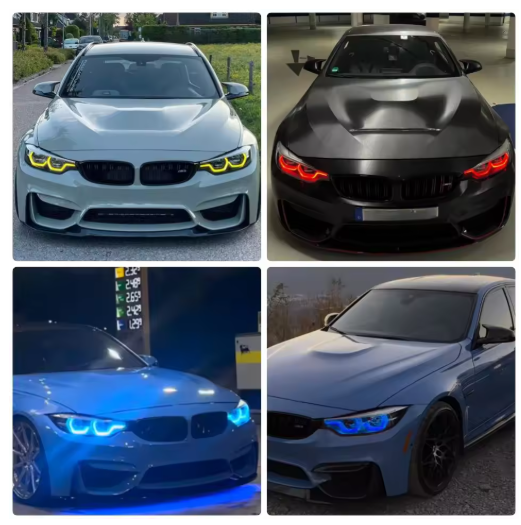 Plug and Play Yellow Lemon DRL For 2018- 2020 BMW M3 F80 M4 F82 F36 LCI 430i 440i Angel Eyes Blue Red Daytime Running Lights