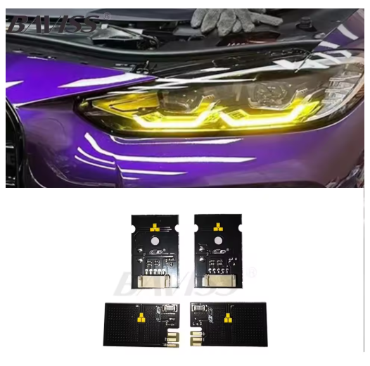 LED Headlight G80 G22 G82 G23 G26 Daytime Running Lights Yellow Ice Blue Red Angel Eyes DRL For BMW M3 M4 Non Laser